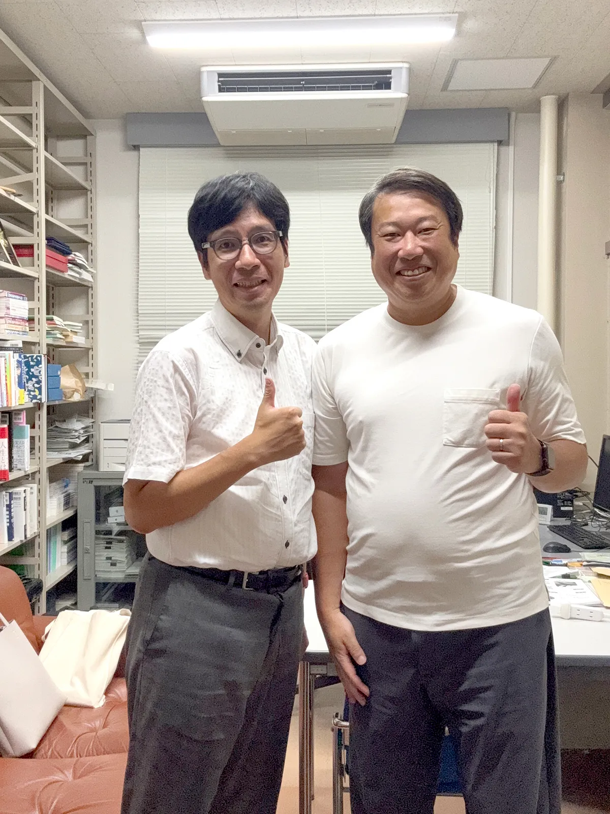 山下先生と柴田さんのツーショット